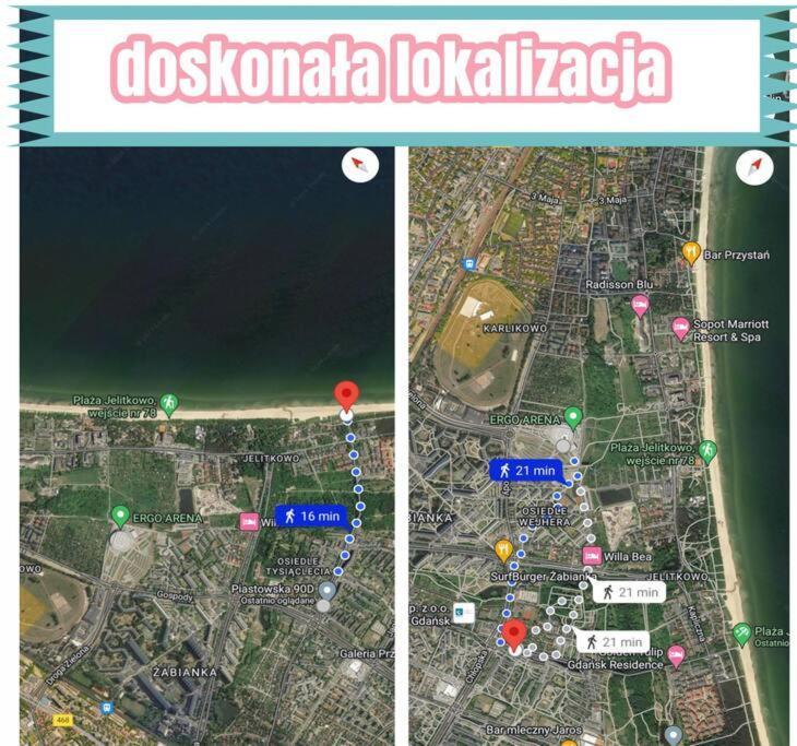 Mieszkanie Blisko Plazy W Pelni Wyposazone Apartman Gdańsk Kültér fotó